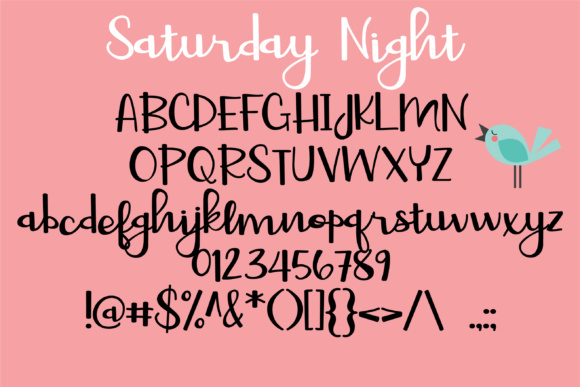 Saturday Duo Font PNG with transparent background - Preview 2