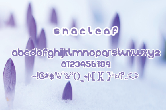 Snackleaf Font PNG with transparent background - Preview 1