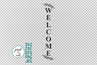 Vertical and Horizontal Welcome Sign Graphic by Cornelia · Creative Fabrica
