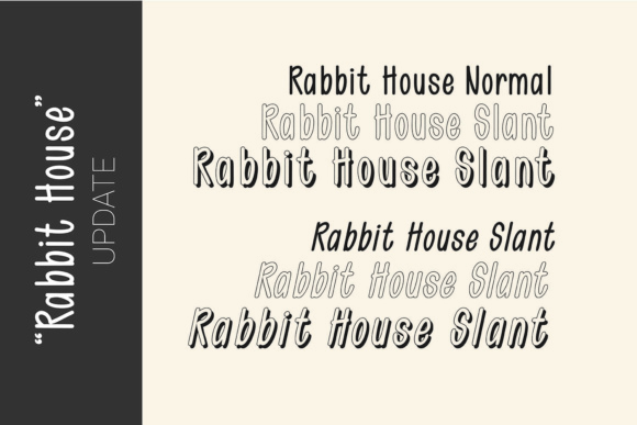 Rabbit House Font PNG with transparent background - Preview 1