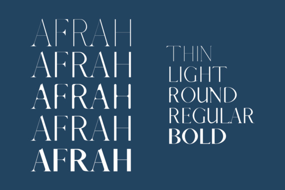 Afrah Family Font - Preview 1