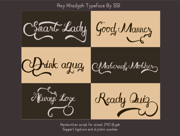 Aisy Khadijah Font - Preview 3