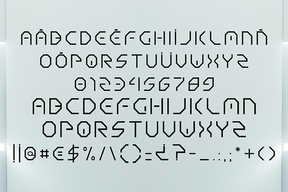 Alpha3 Font - Preview 1