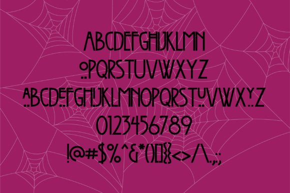 Arachno Horror Font - Preview 2