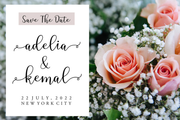 Awelina Script Font - Preview 2