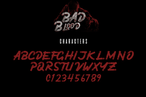 Bad Blood Font - Preview 4