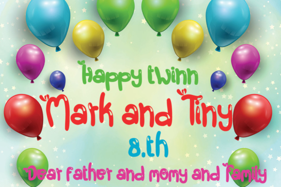 Baloon Dory Font - Preview 1