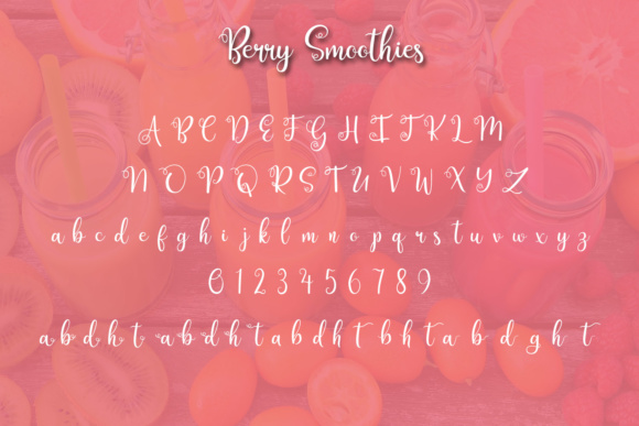 Berry Smoothies Font - Preview 1