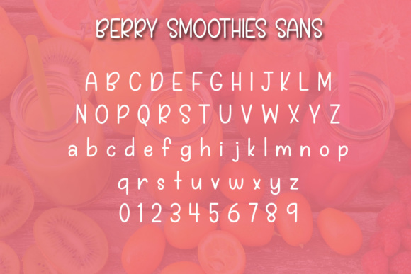 Berry Smoothies Font - Preview 2