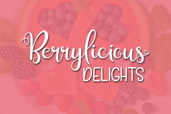 Berry Smoothies Font - Preview 4