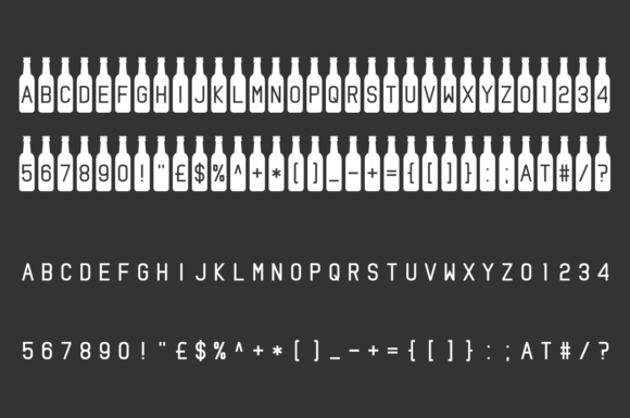 Bottled It Font PNG with transparent background - Preview 1