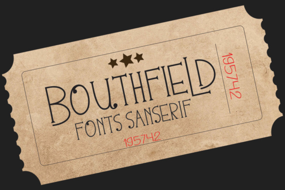 Bouthfield Font - Preview 3