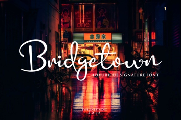 Bridgetown Script & Handwritten Font By typelinestudio