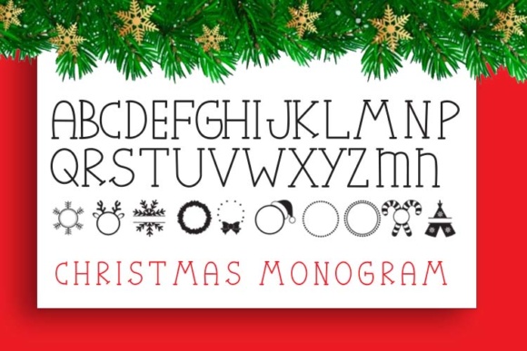Christmas Mono Font - Preview 1