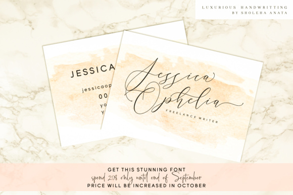 Cintha Font PNG with transparent background - Preview 1