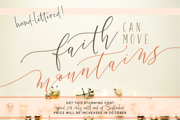 Cintha Font PNG with transparent background - Preview 4