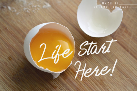 Delfoo Font PNG with transparent background - Preview 4