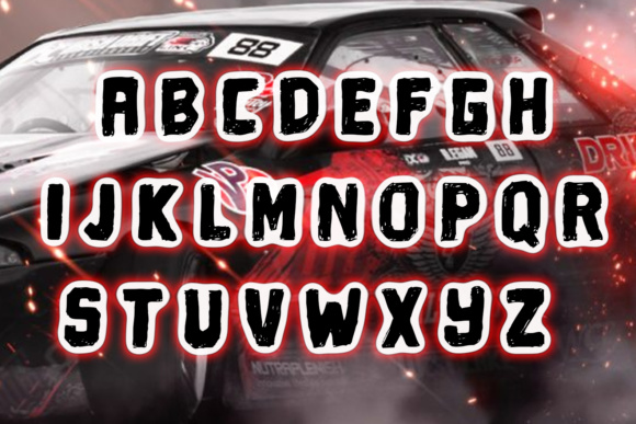 Driving Around Font - Preview 1