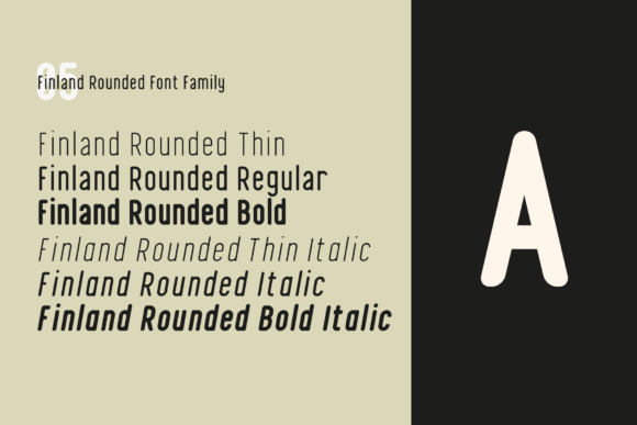Finland Rounded Font font preview - 5