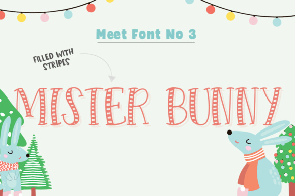 Forest Creatures Trio Font PNG with transparent background - Preview 3