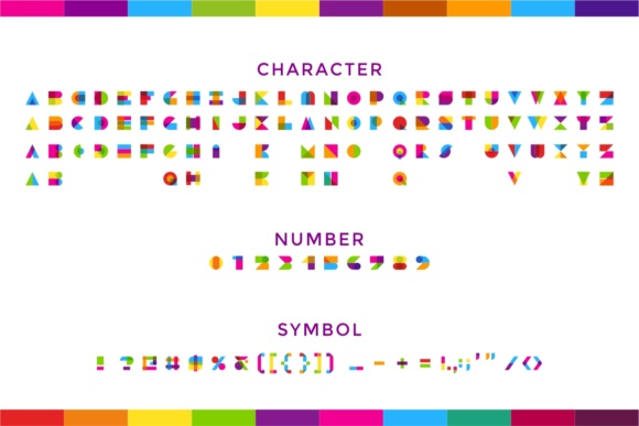 Garis Lengkung Font - Preview 6