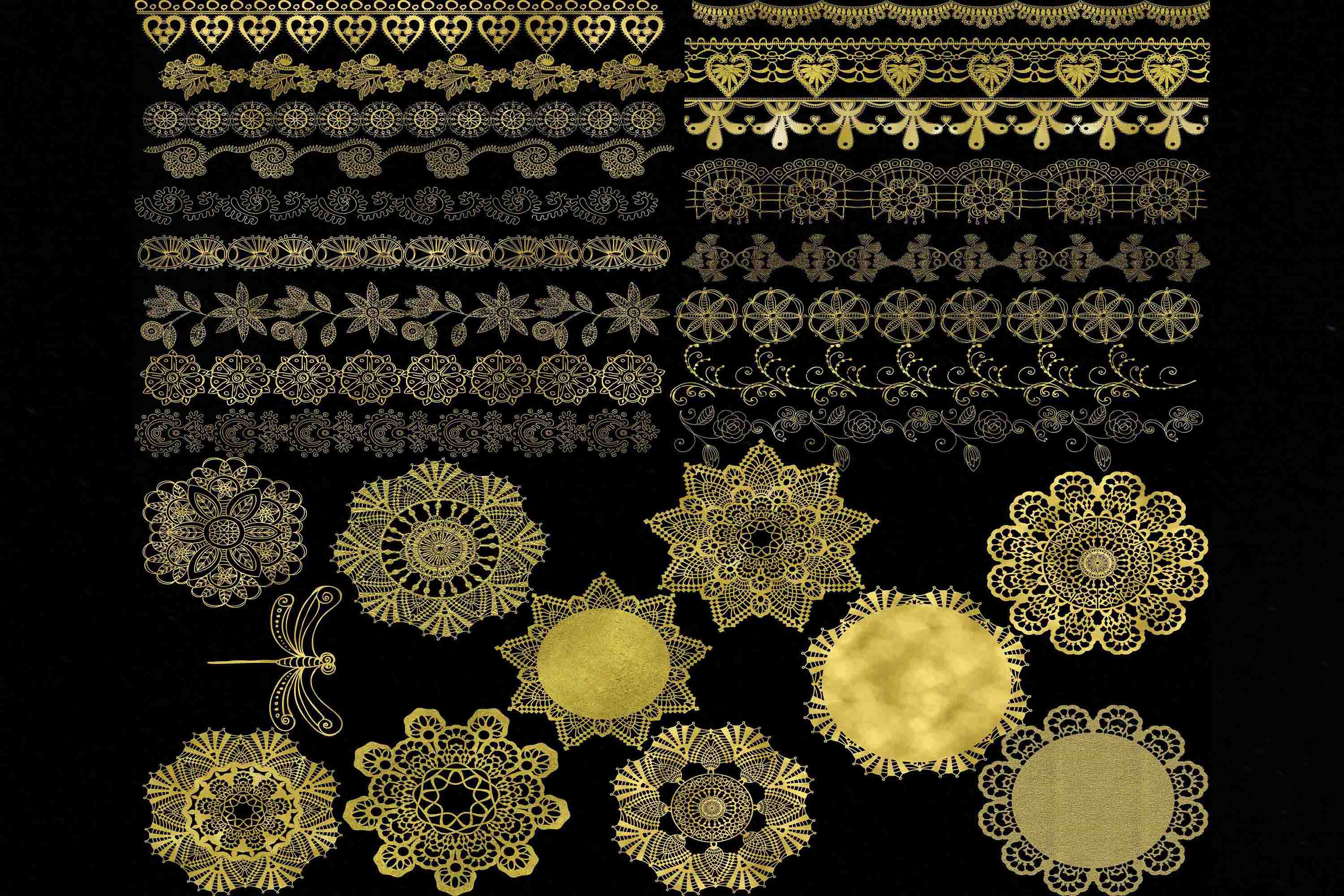Golden Doily Clipart