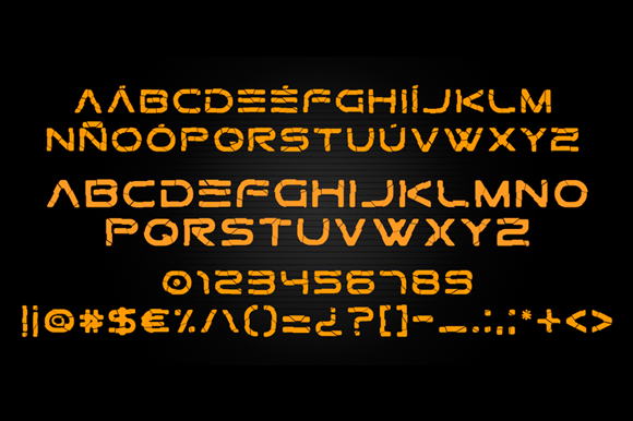 Gtek Broken Font - Preview 1