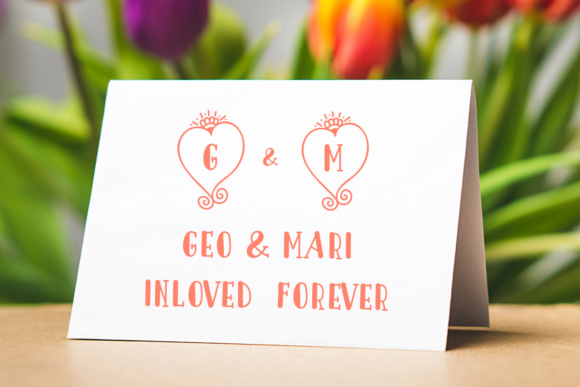 Heart Monogram Font - Preview 2