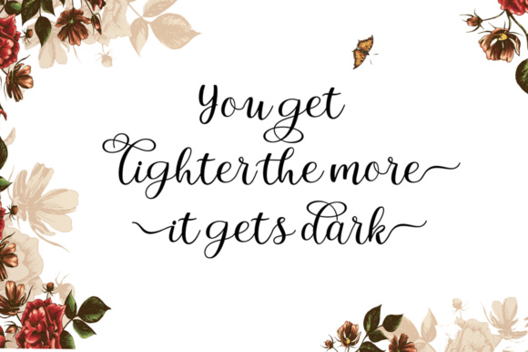 Intybus Script Font PNG with transparent background - Preview 2