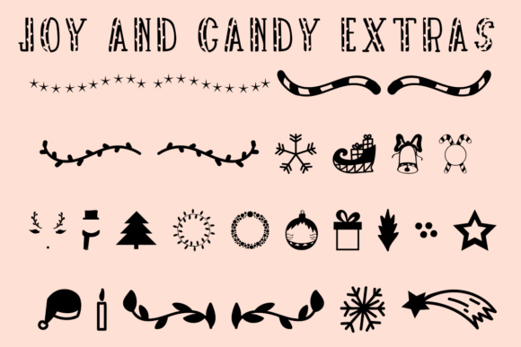 Joy and Candy Font PNG with transparent background - Preview 6