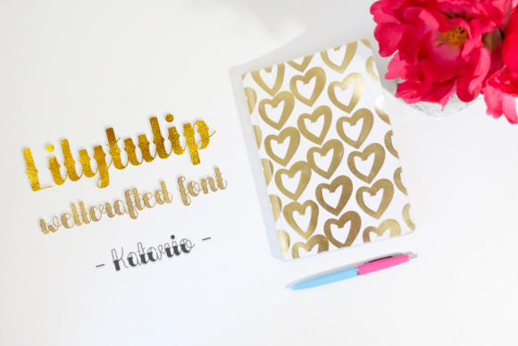 Lilytulip Script Font PNG with transparent background - Preview 3