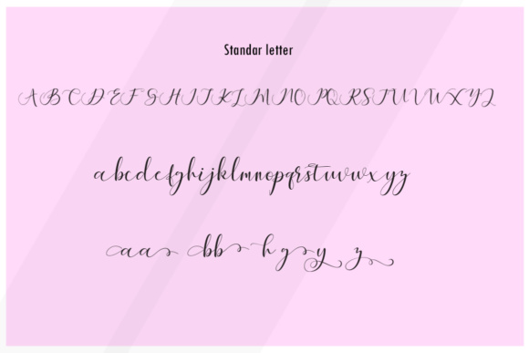 Maheria Script Font PNG with transparent background - Preview 2
