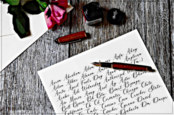 Matania Script Font PNG with transparent background - Preview 6