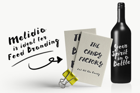 Melidia Font PNG with transparent background - Preview 4