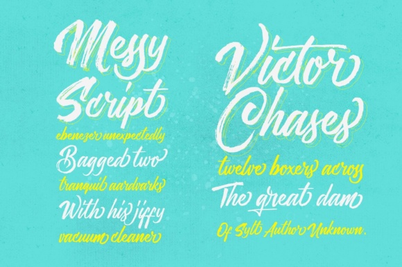 Messy Script Font PNG with transparent background - Preview 1