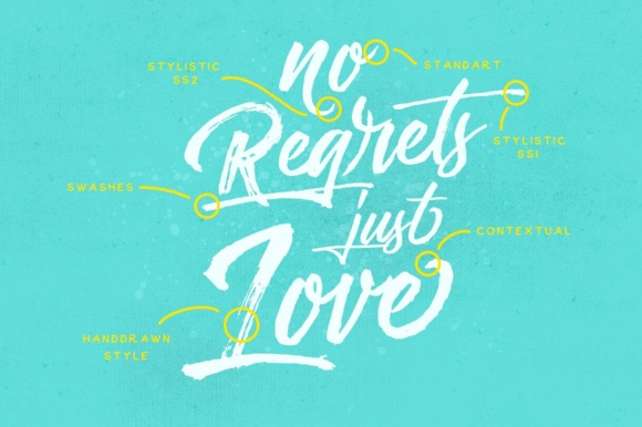 Messy Script Font PNG with transparent background - Preview 3
