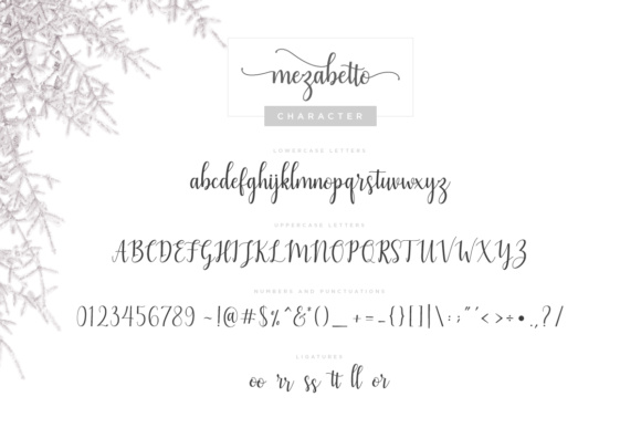 Mezabetto Font PNG with transparent background - Preview 5