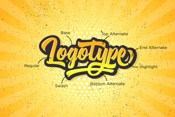 Michail Script Font PNG with transparent background - Preview 2