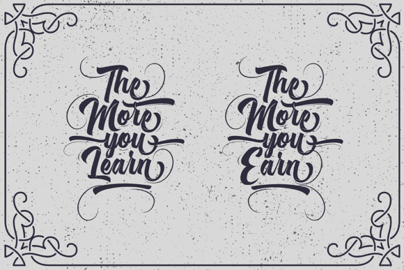Michail Script Font PNG with transparent background - Preview 3
