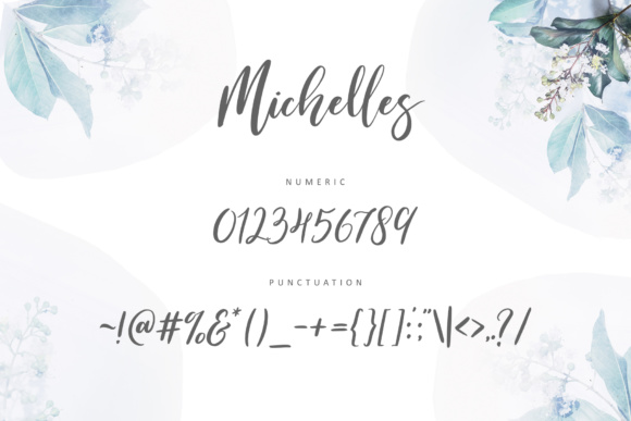 Michelles Script Font PNG with transparent background - Preview 4