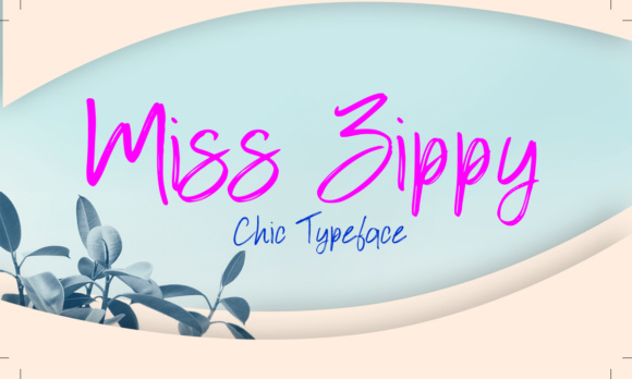 Miss Zippy Font font preview - 4