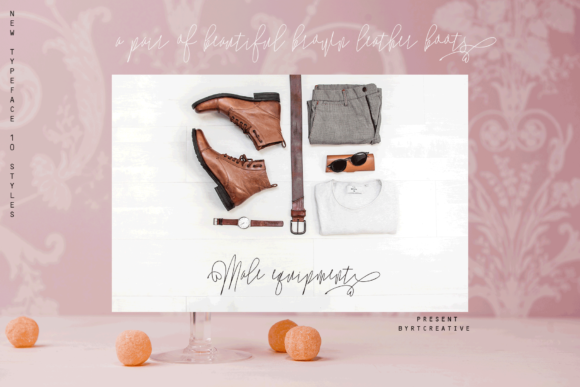 Monica Family Font PNG with transparent background - Preview 4