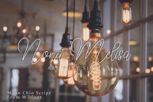 Moon Chin Font PNG with transparent background - Preview 2