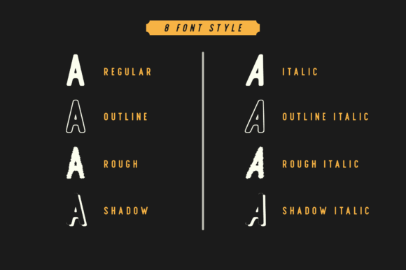 Offlander Family Font PNG with transparent background - Preview 1