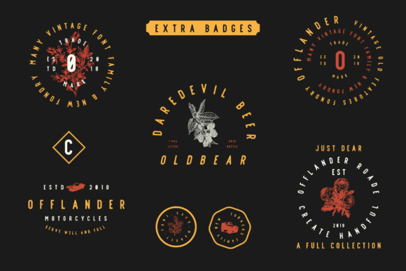 Offlander Family Font PNG with transparent background - Preview 2