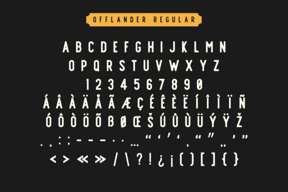 Offlander Family Font PNG with transparent background - Preview 4