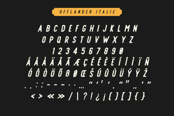 Offlander Family Font PNG with transparent background - Preview 5