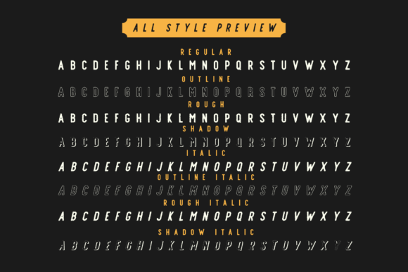 Offlander Family Font PNG with transparent background - Preview 6