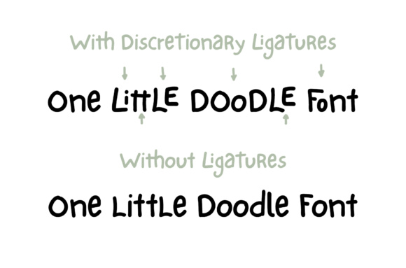 One Little Font font preview - 2