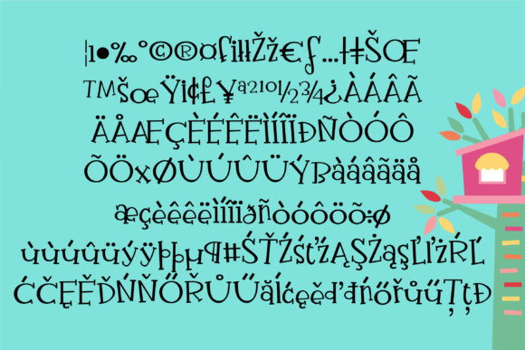 PN Neighborhood Font PNG with transparent background - Preview 1